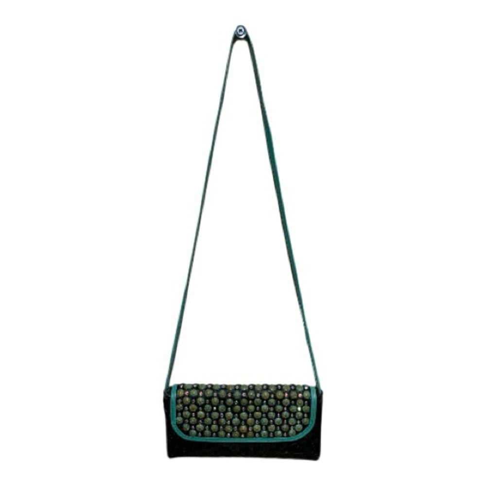 Kastman Western Style Tooled & Beaded Crossbody Bag